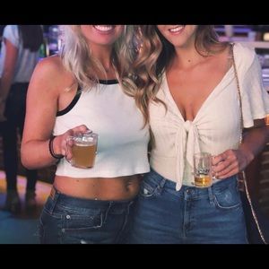 Free People Front Tie Top